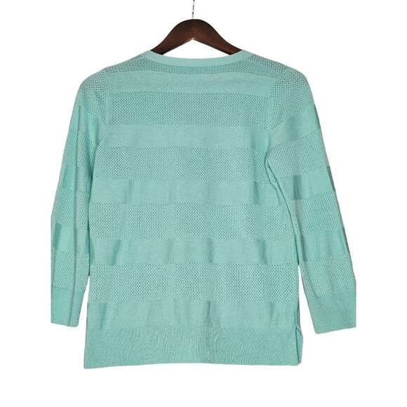 Neiman Marcus Cashmere Collection superfine button-front cardigan Size Med - Picture 2 of 7